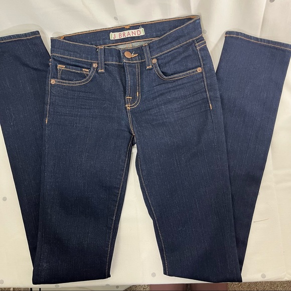 J BRAND Pencil Leg Ink Skinny Jean Dark Wash Sz 24  S XS - Picture 3 of 13